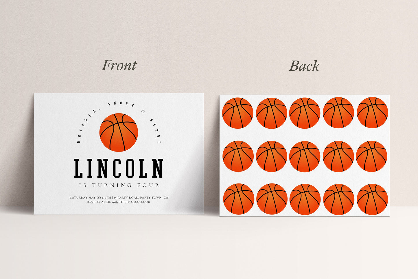 Basketball Birthday Party Invitation-Editable Basketball Invitation, Basketball Invitation, Basketball Themed Party Invite, Instant Download