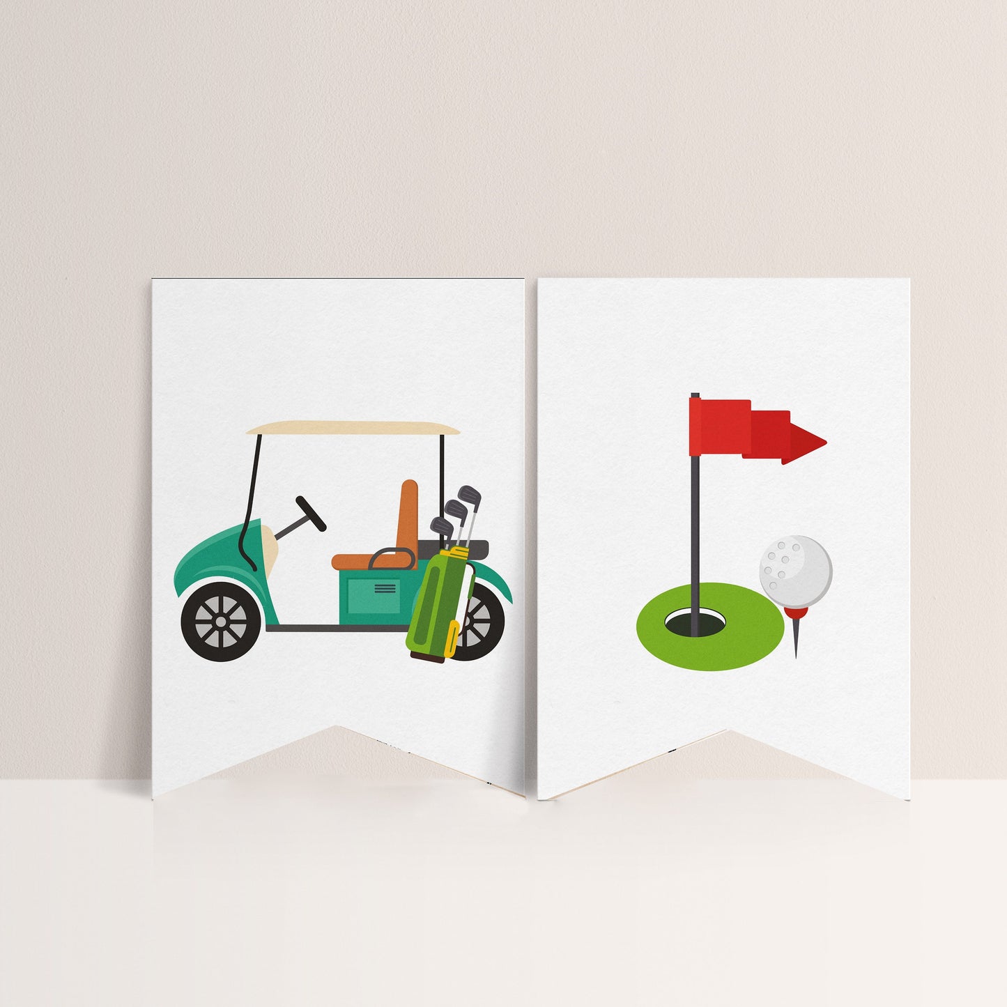 Golf Birthday Banner - Golf Party Decorations, Golf Party Sign, Golf First Birthday Sign, Golf Theme Flag Any Age, Editable Instant Download