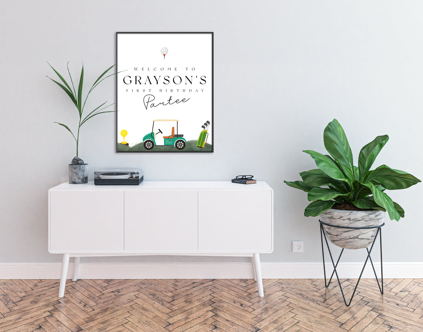 Golf Birthday Welcome Sign
