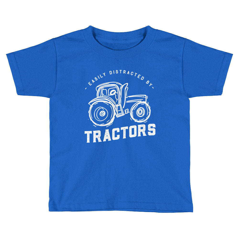 Easily Distracted By Tractors Kids Shirt - tractor shirt - tractor gift - truck shirt -farm shirt - boys tractor shirt - girls tractor shirt