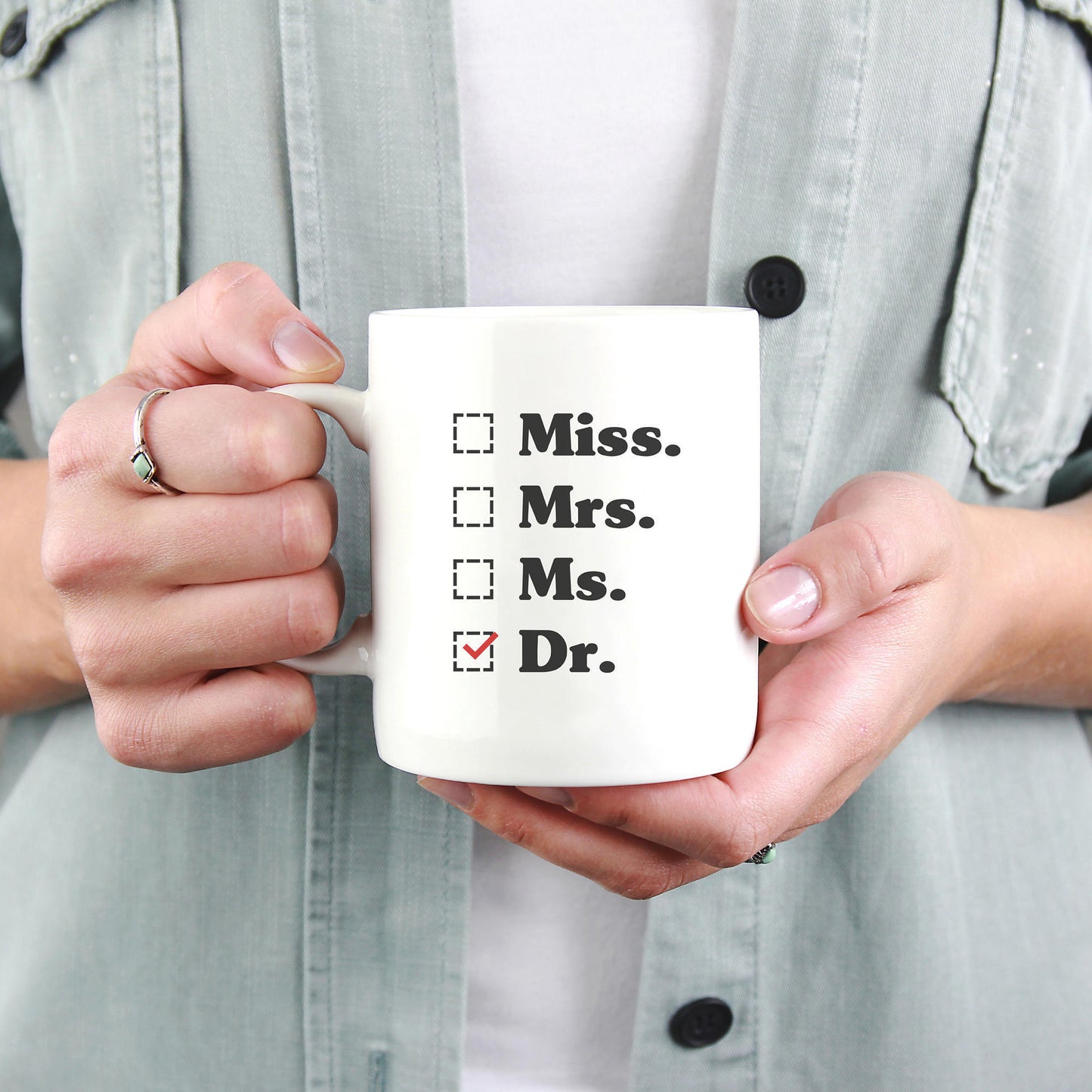 Miss. Mrs. Ms. Dr. Mug - Phd Graduation gift, Doctor Gift For Her, Funny Doctor T-Shirt, Unique Doctor Mug, Medical Student Gift, Phd Gift
