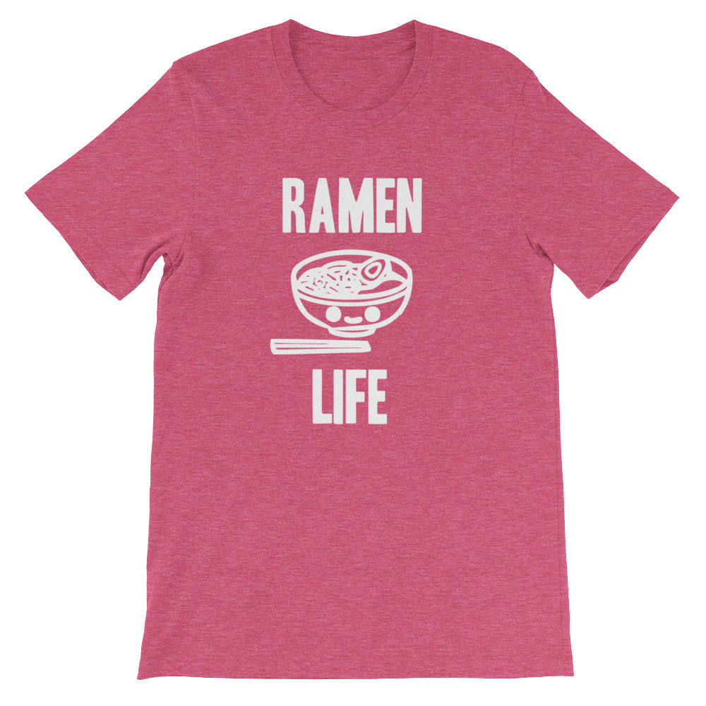 Ramen Life Unisex Shirt - Ramen Shirt, Japanese T-Shirt, Noodle Shirt, Student Shirt,College Shirts, Foodie Gift, Asian Food Shirt, Food Pun