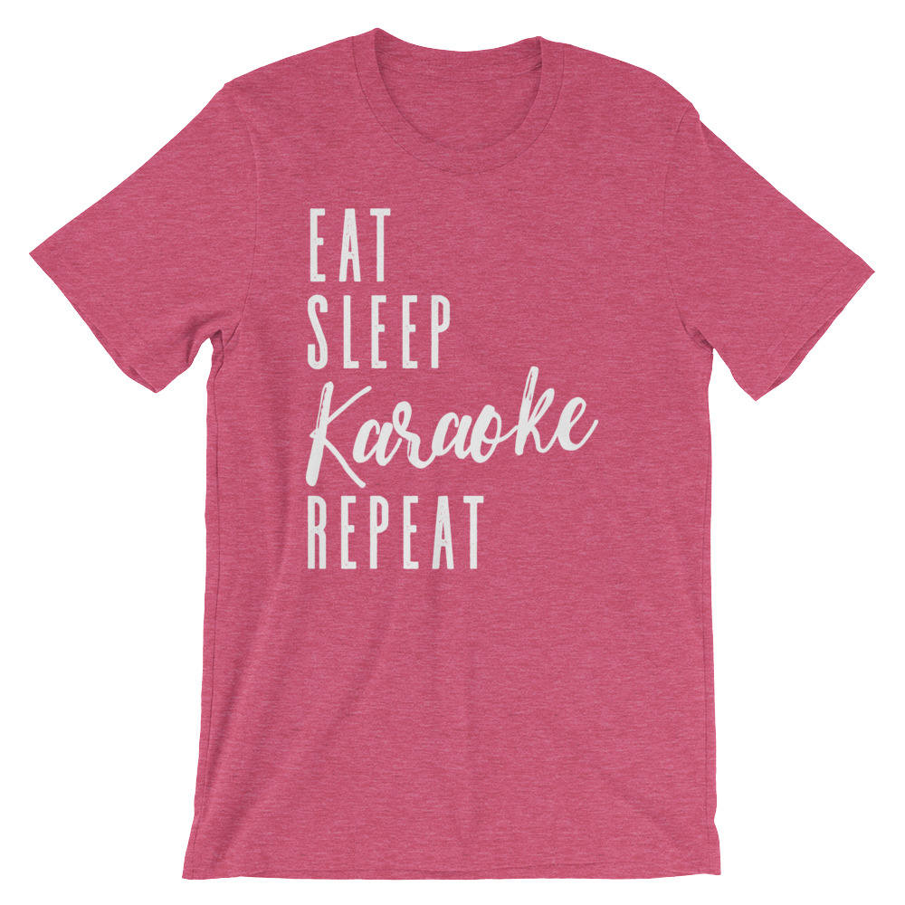 Eat Sleep Karaoke Repeat Unisex Shirt - Karaoke shirt, Karaoke singer, Karaoke gift, Music lover shirt, Music shirt, Music lover gift