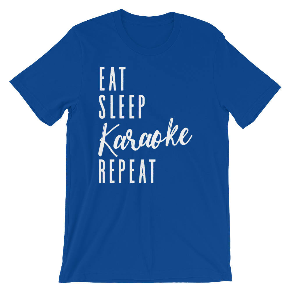 Eat Sleep Karaoke Repeat Unisex Shirt - Karaoke shirt, Karaoke singer, Karaoke gift, Music lover shirt, Music shirt, Music lover gift