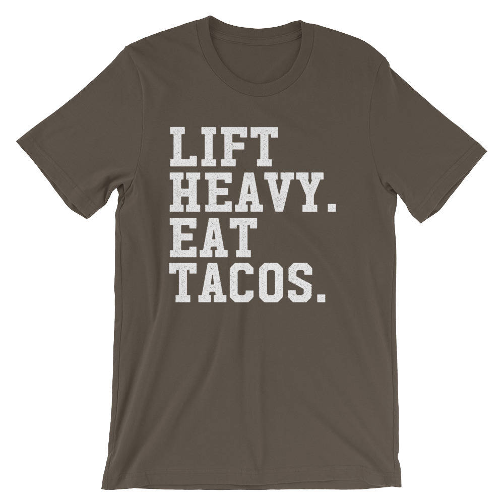 Lift Heavy Eat Tacos Unisex Shirt - Taco shirt, Funny taco shirt, Fitness taco shirt, Taco shirts, Workout shirt, Gym Shirt