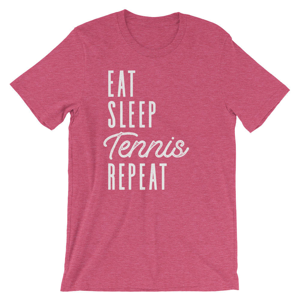 Eat Sleep Tennis Repeat Unisex Shirt - Tennis Gifts, Tennis T-Shirt, Tennis Coach Gift, Table Tennis, Tennis Player Gift, Tennis Fan