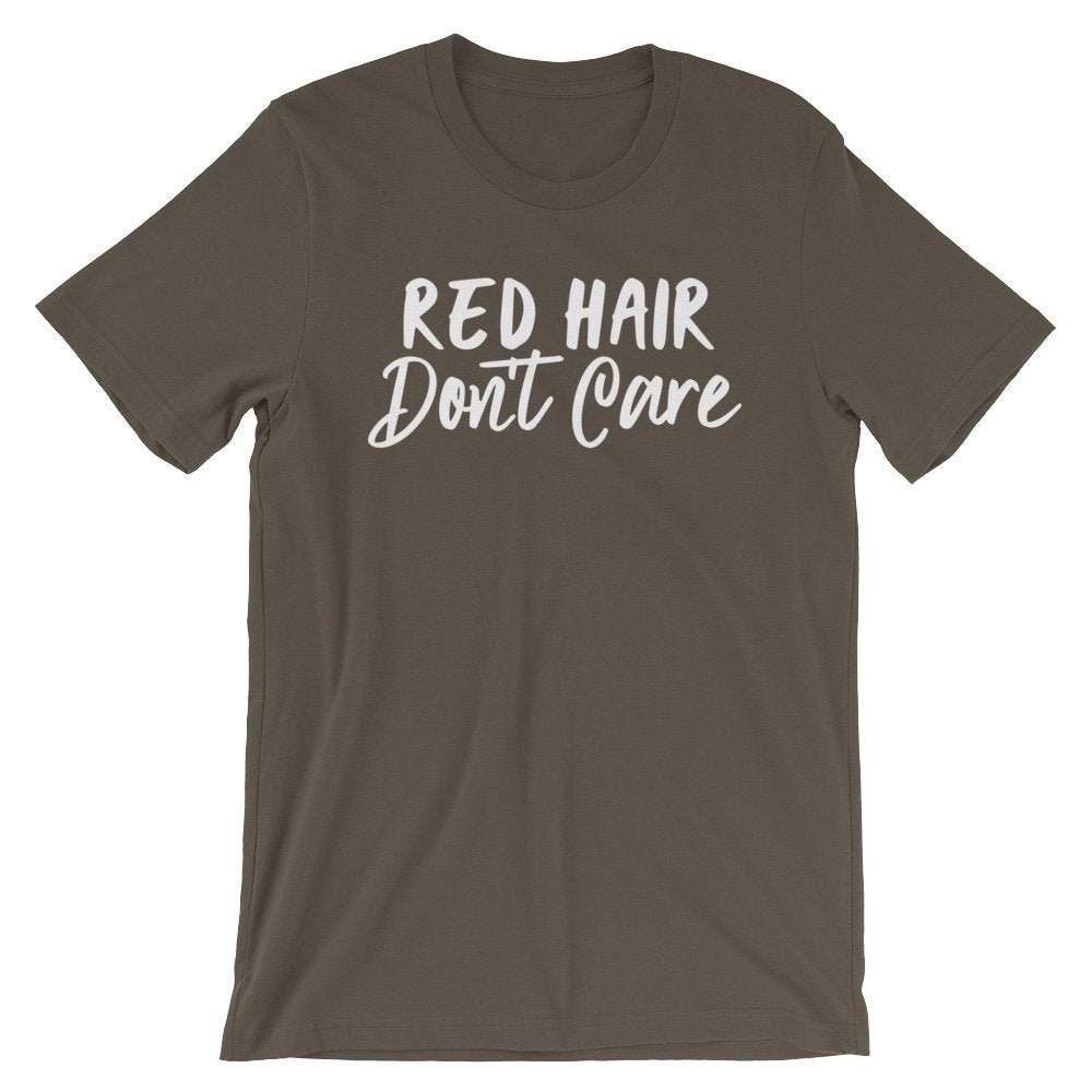 Red Hair Don't Care Unisex Shirt - Redhead Gift, Red Head Shirt, Ginger Hair, Best Friend Gift, Read Hair Gift, Hair Stylist Gift