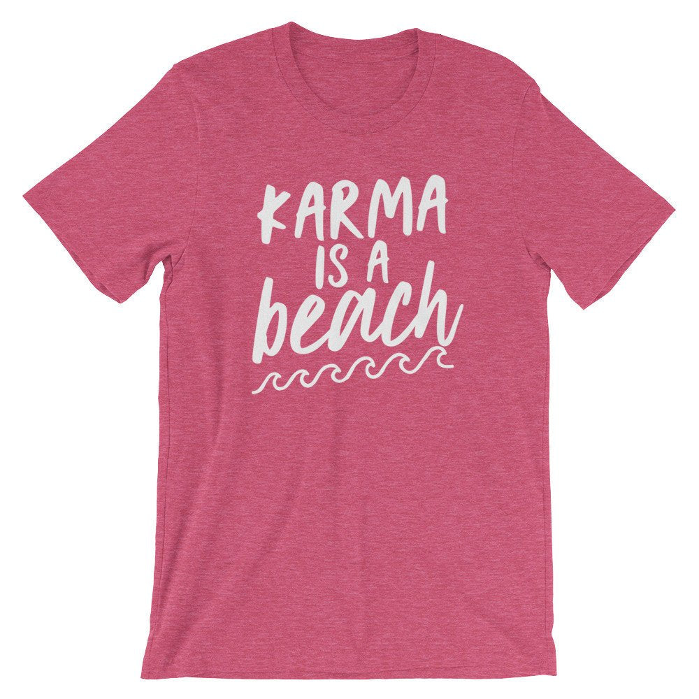 Karma Is A Beach Unisex Shirt - Hippie Clothes, Festival Clothing, Bohemian, Yoga Gifts, Yoga Shirt, Meditation Shirt, Namaste Shirt