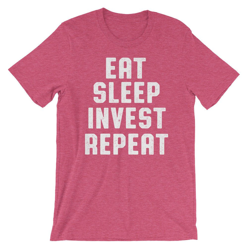 Eat Sleep Invest Repeat Unisex Shirt - Banker Shirt, Banker Gift, Finance Planner, Accountant Shirt, Finance Shirt, Stock Broker Shirt