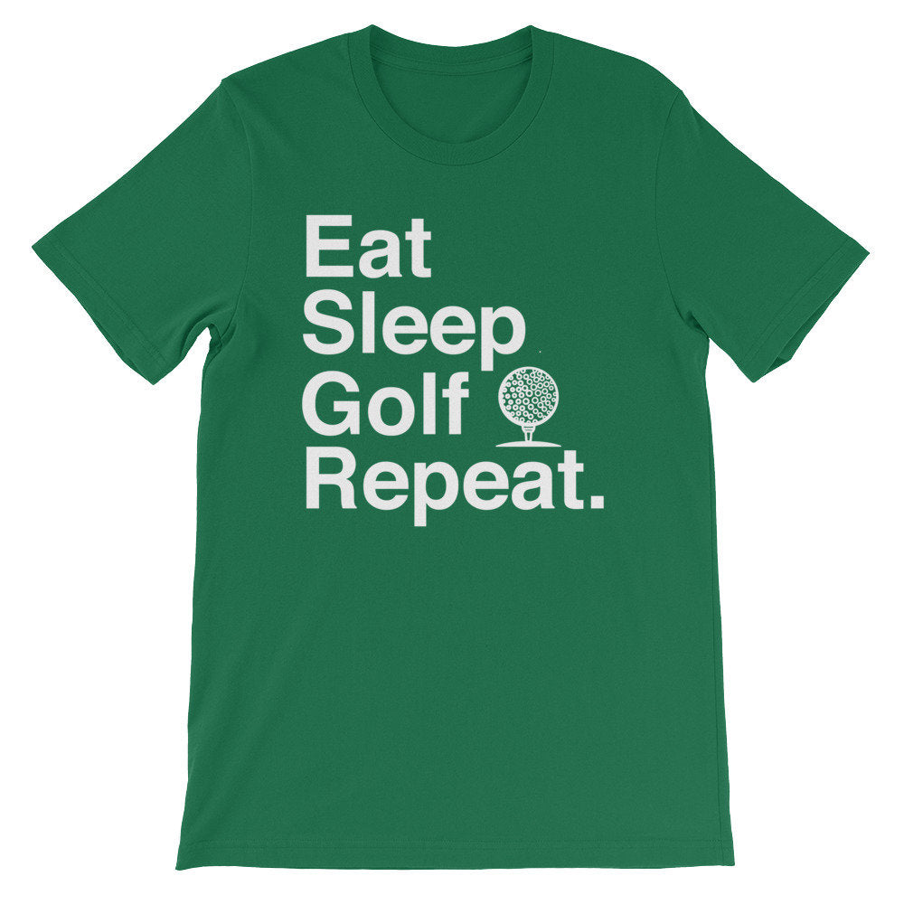 Eat Sleep Golf Repeat Unisex Shirt - Golf Shirt, Golf Gift, Golf Birthday Party, Grandpa Golf Gift, Golf Gift For Women, Golfing Shirt