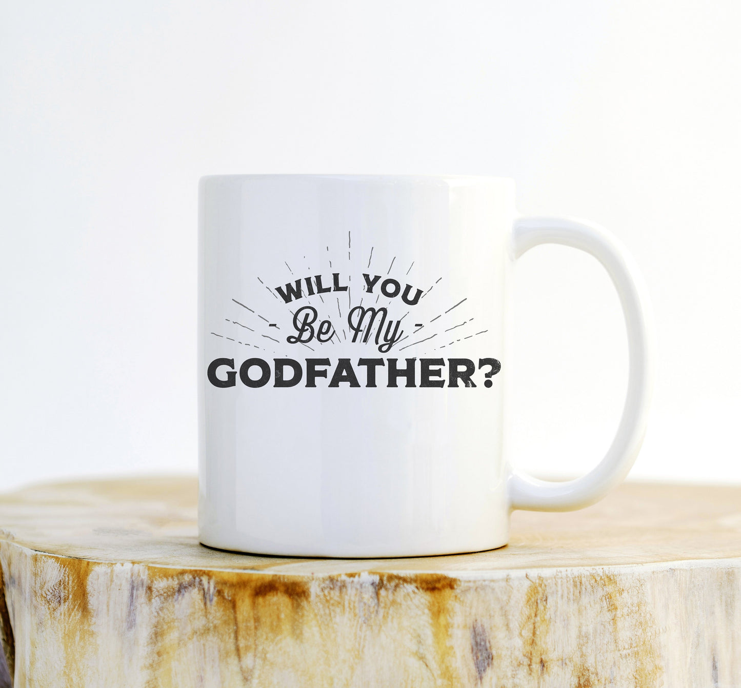 Will You Be My Godfather? Mug - Godparent Gift, Godfather Gift, Godfather Mug, Godfather Proposal, Baby Announcement, Baby Shower Gift,