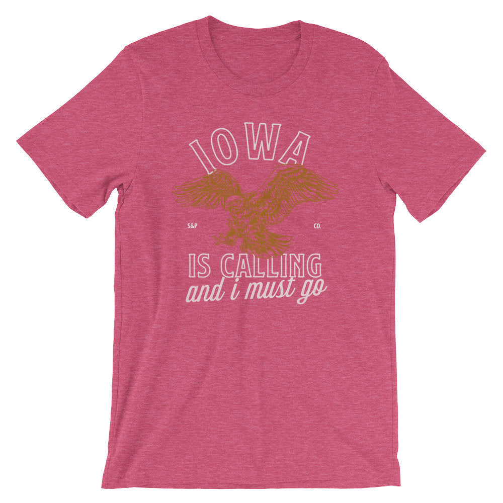 Iowa Is Calling And I Must Go Unisex Shirt - Iowa Shirt, Iowa Gift, State Shirt, Iowa Pride, Iowa State Shirt, Iowa Home Shirt