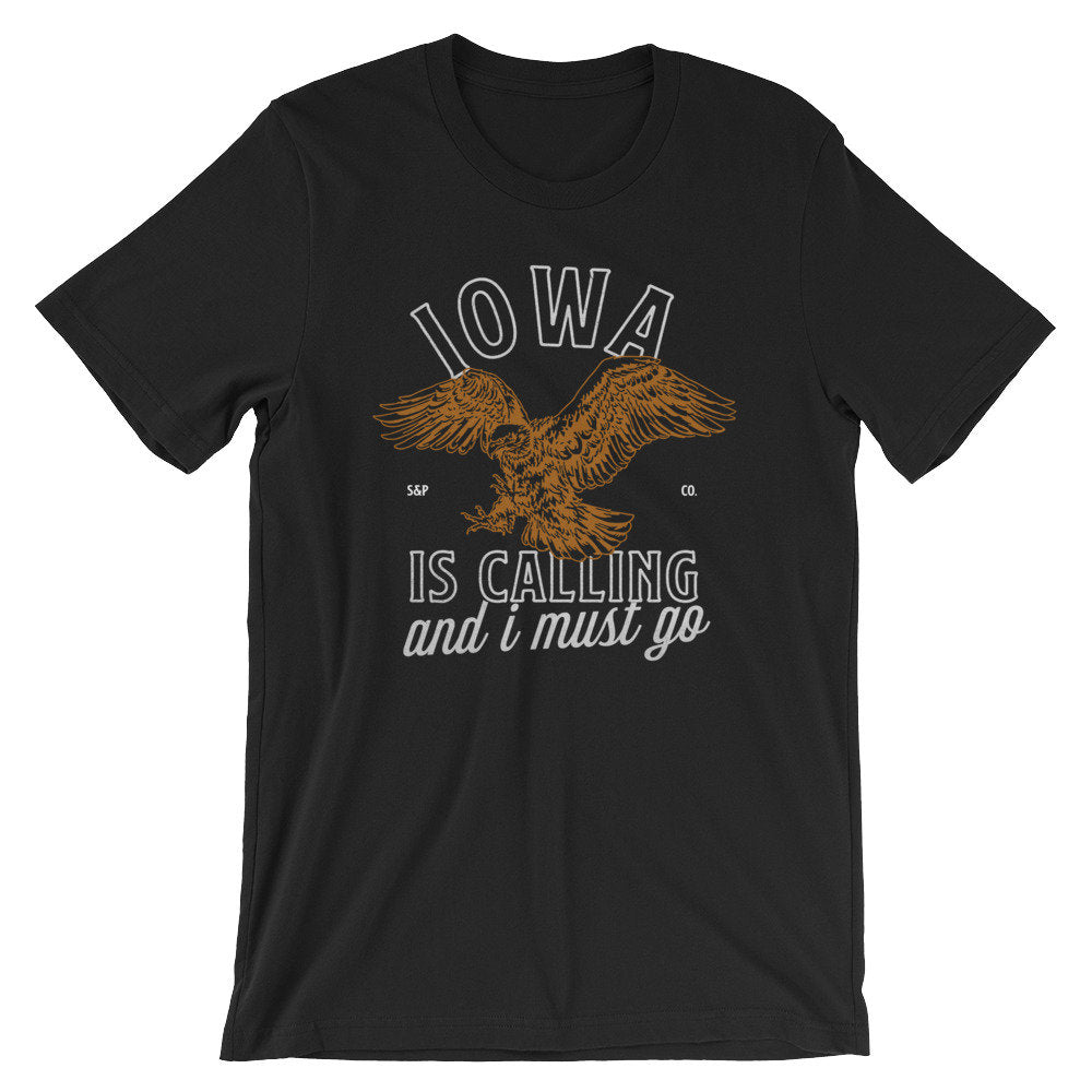 Iowa Is Calling And I Must Go Unisex Shirt - Iowa Shirt, Iowa Gift, State Shirt, Iowa Pride, Iowa State Shirt, Iowa Home Shirt