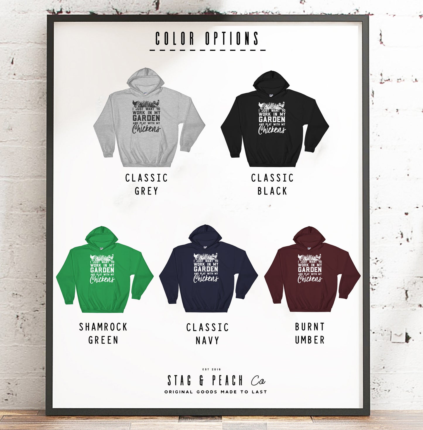 Work In My Garden And Play With My Chickens Hoodie - Chicken Gift Ideas, Chicken Lady Shirt, Backyard Chickens, Gardening Shirt