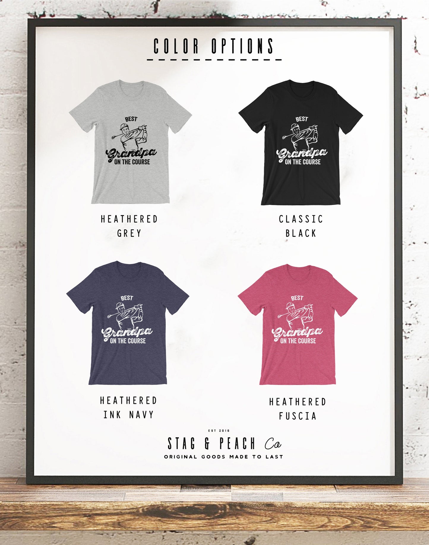 Best Grandpa On The Course, Golf Unisex Shirt