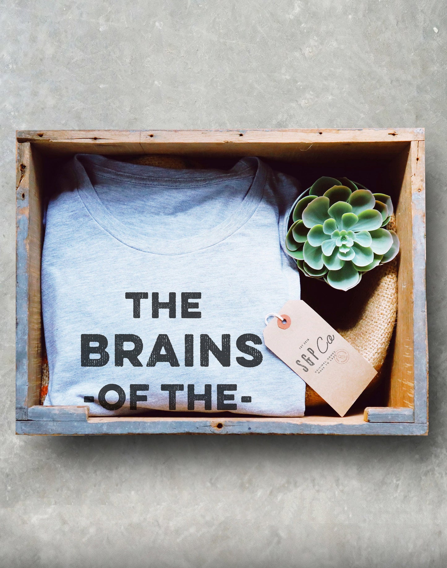 The Brains Of The Building Unisex Shirt - School Secretary Shirt, School Secretary Gift, Secretary Shirt, End Of School Gift, Boss Shirt
