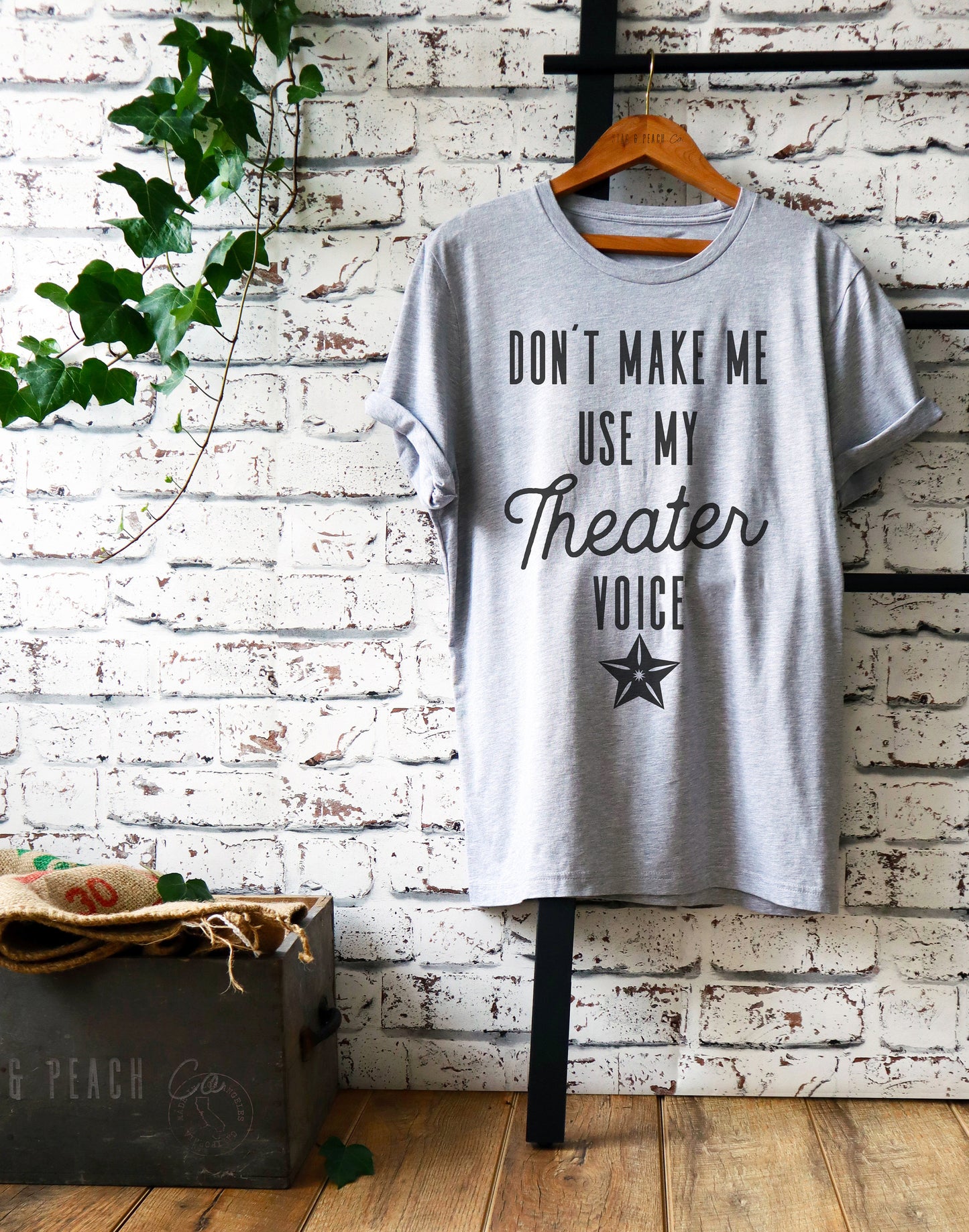 Don't Make Me Use My Theater Voice Unisex Shirt - Actor Shirt, Actress Shirt, Music Theatre Shirt, Theater gift ideas, Theater Shirt