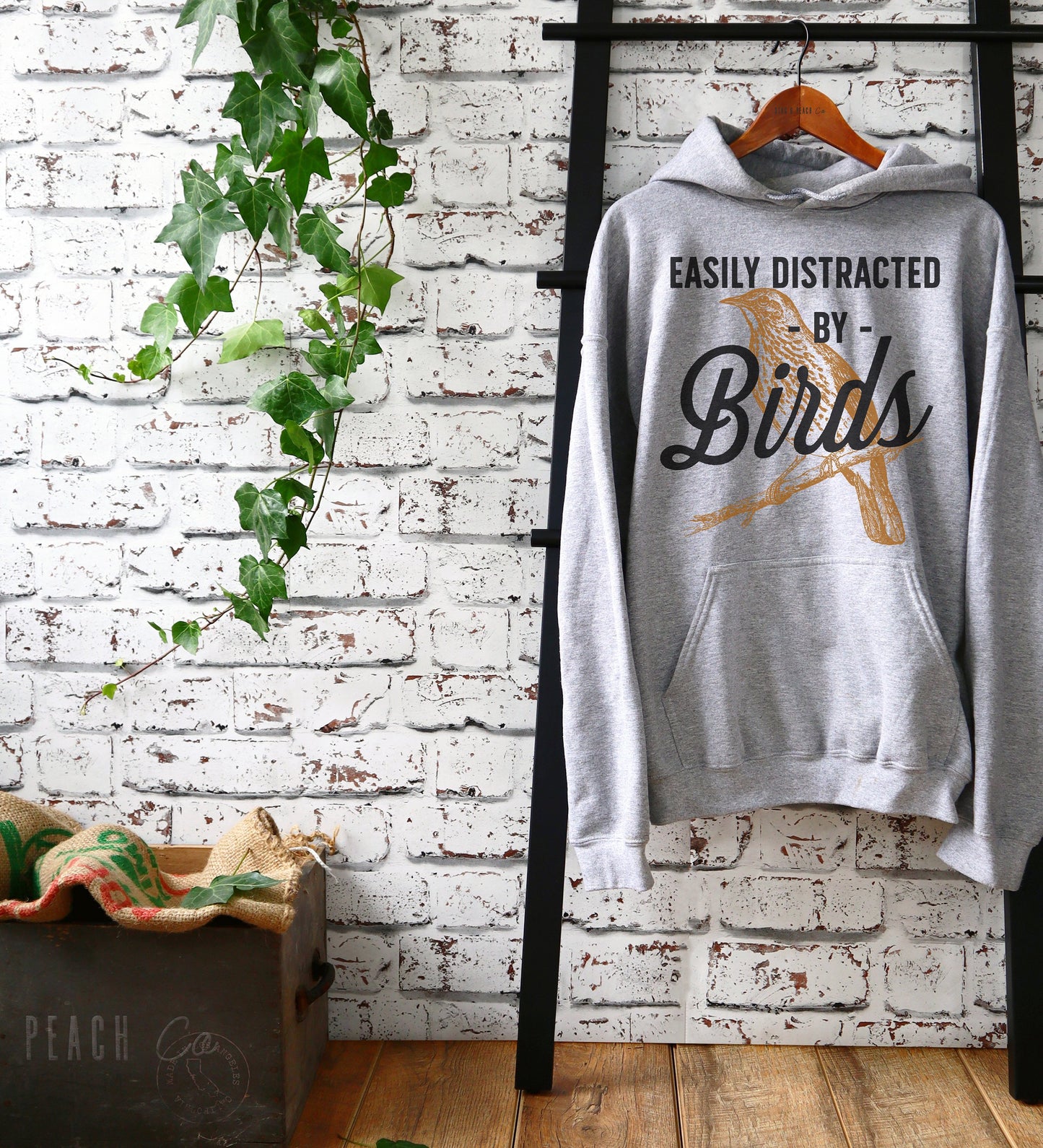 Easily Distracted By Birds Unisex Hoodie - Bird watching shirt | Bird watching gift | Birding | Ornithology | Bird lover gift | Bird shirt