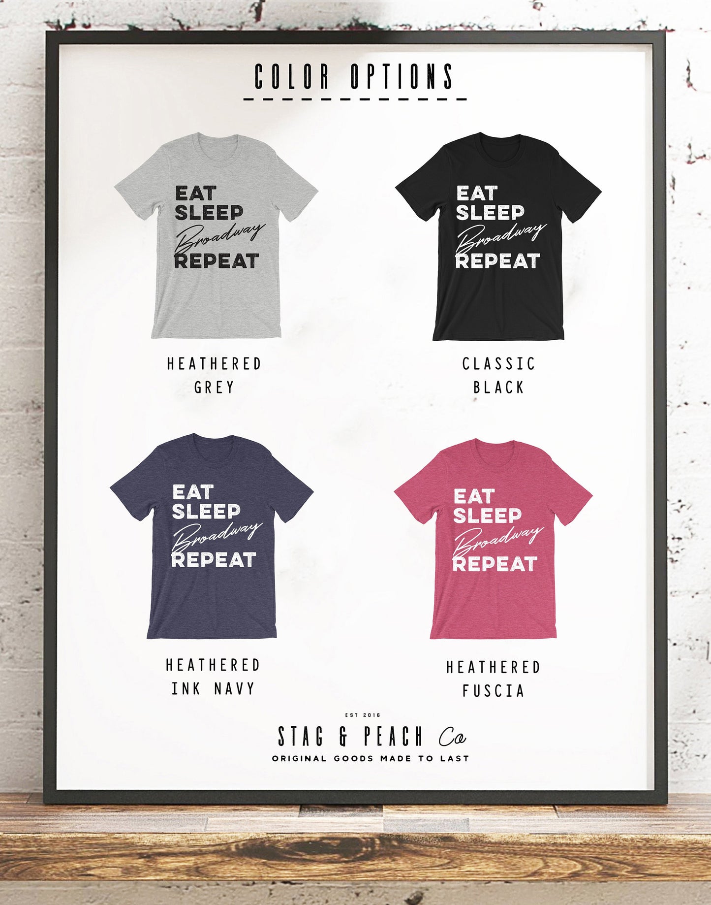 Eat Sleep Broadway Repeat Unisex Shirt - Theatre Shirt - Theatre gift - Broadway shirt - Actor shirt - Drama shirt - Actress shirt