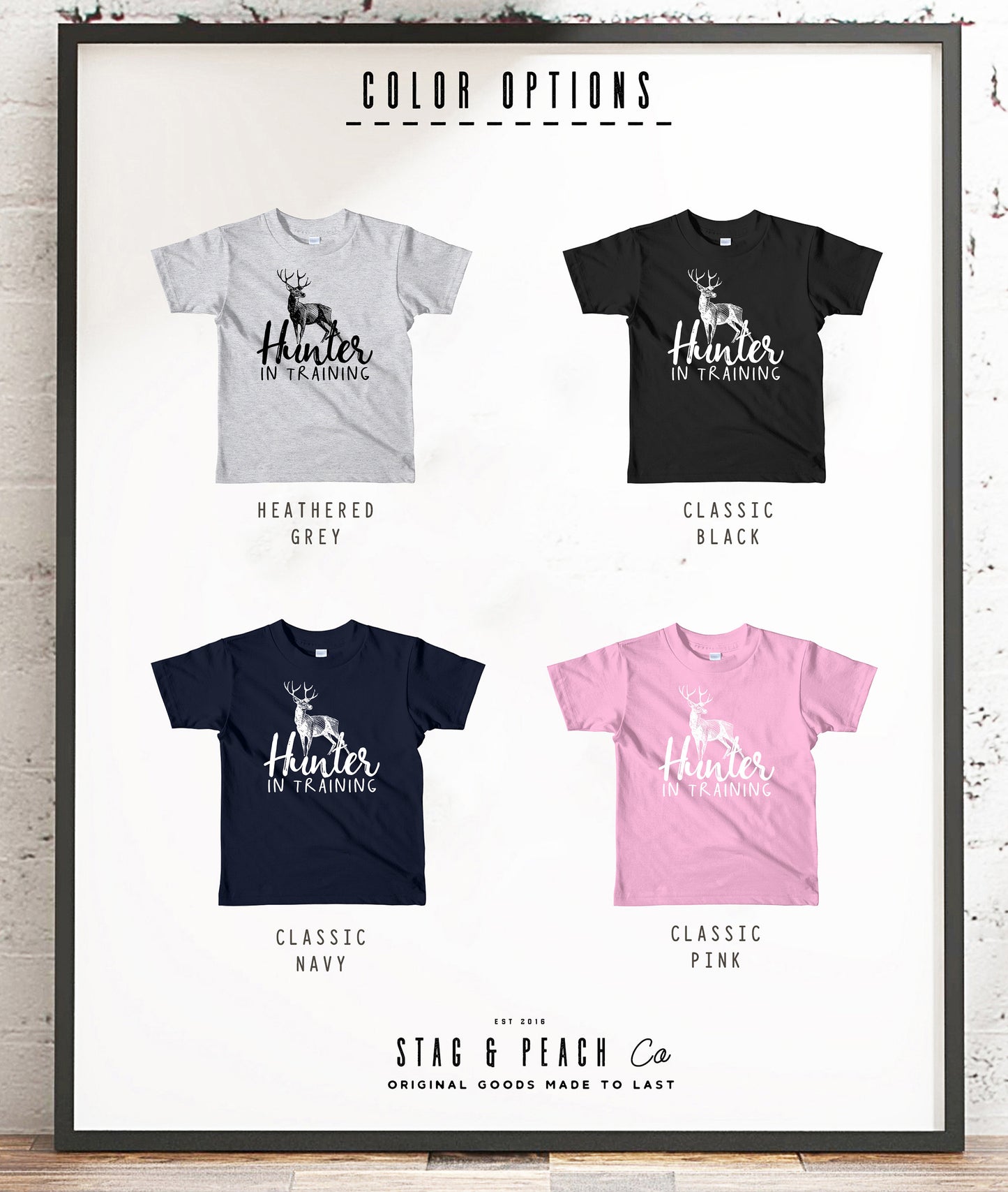 Hunter In Training Kids Shirt - Hunting Gifts, Deer Print Shirt, Deer Hunting Shirt, Hunting Kids Clothes, Hunting Toddler Gift, Deer Shirt