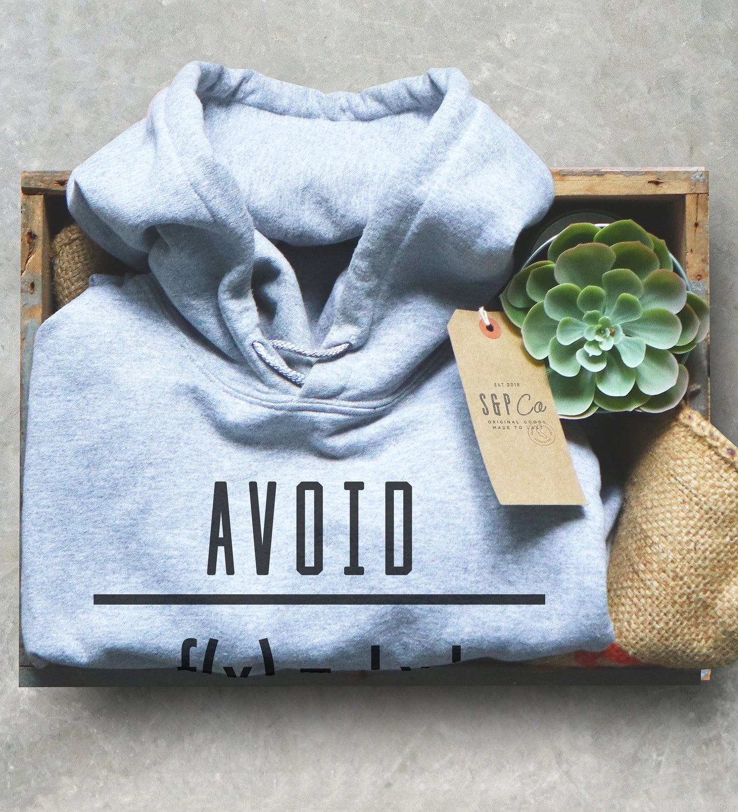 Avoid Negativity Math Hoodie