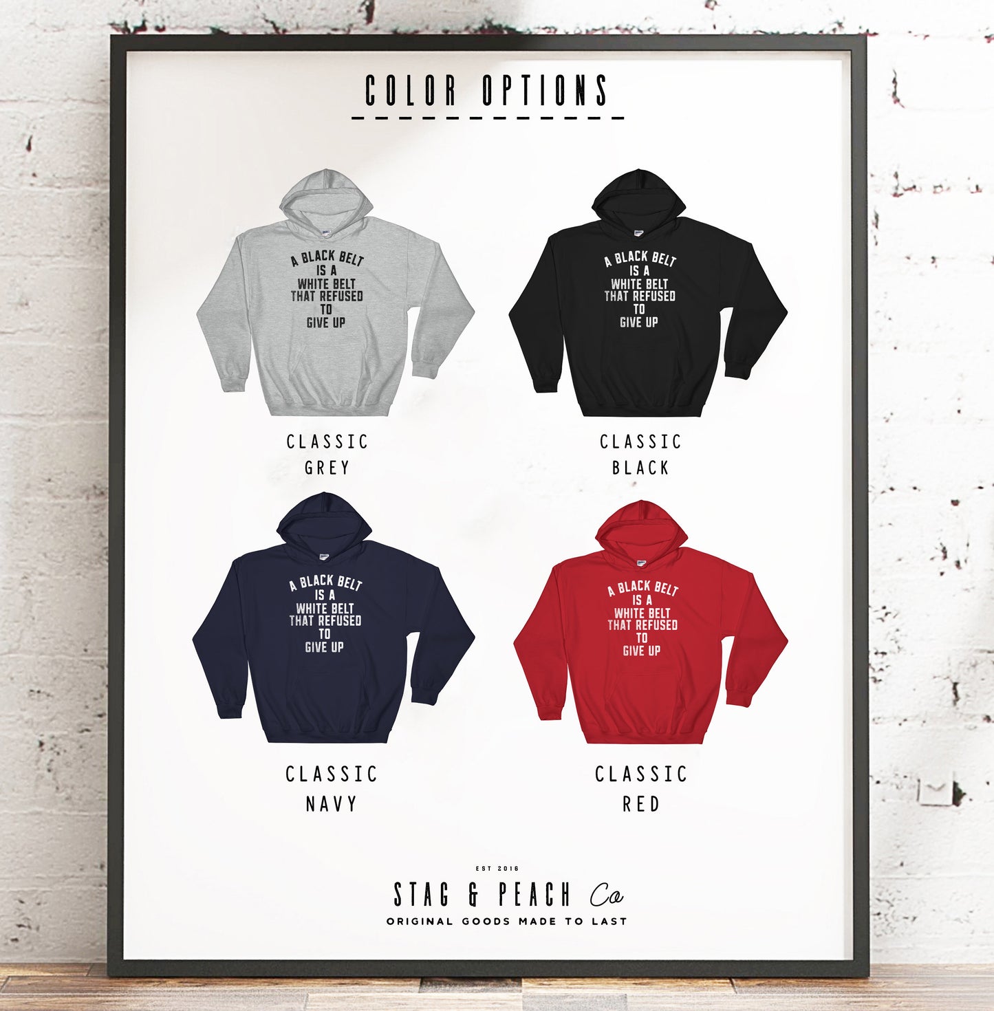 A Black Belt Is A White Belt That Refused To Give Up Hoodie