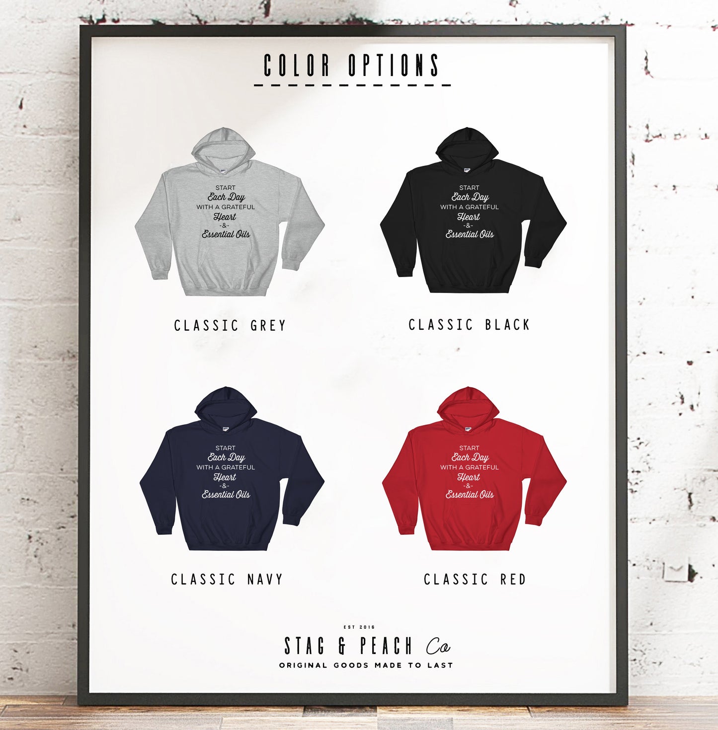 A Grateful Heart and Essential Oils Hoodie