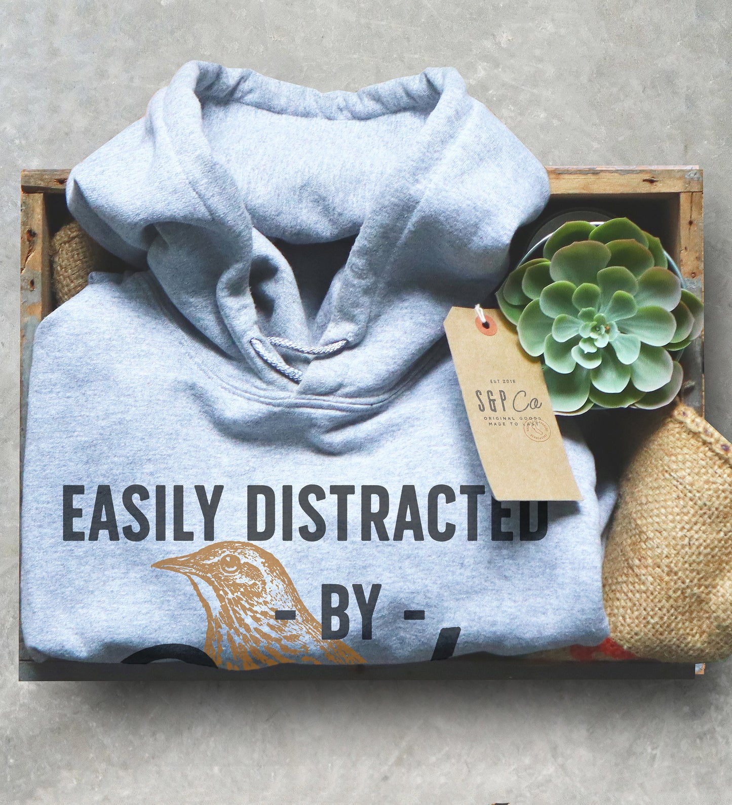 Easily Distracted By Birds Unisex Hoodie - Bird watching shirt | Bird watching gift | Birding | Ornithology | Bird lover gift | Bird shirt