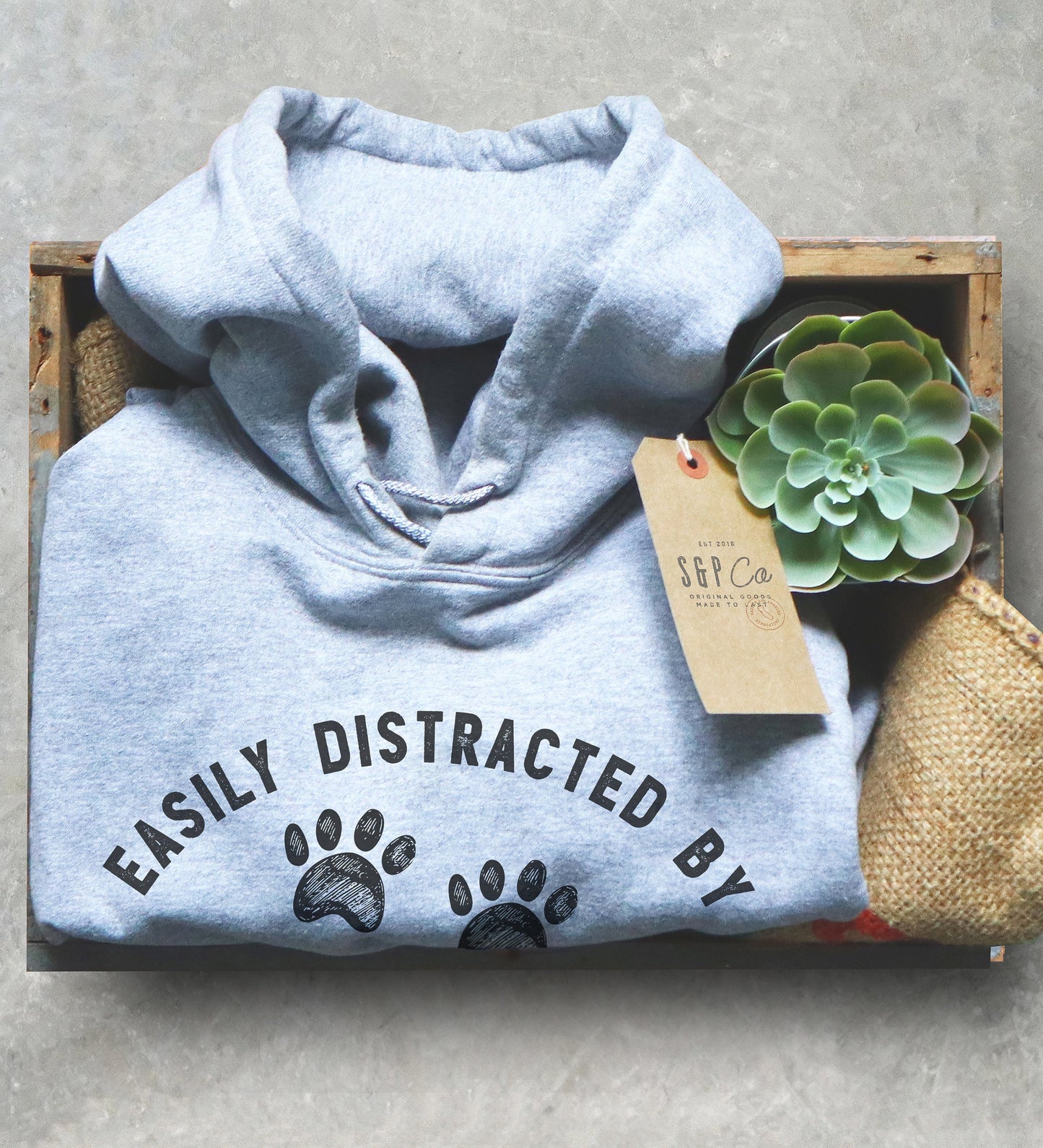 Easily Distracted By Dogs Hoodie