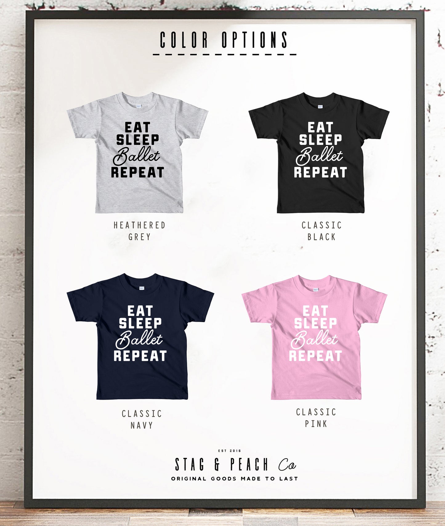 Eat Sleep Ballet Repeat Kids Shirt - Ballet Shirt, Kids Dance Shirt, Ballerina Shirt, Ballet Toddler Tee, Ballerina Birthday, Dancer Gift