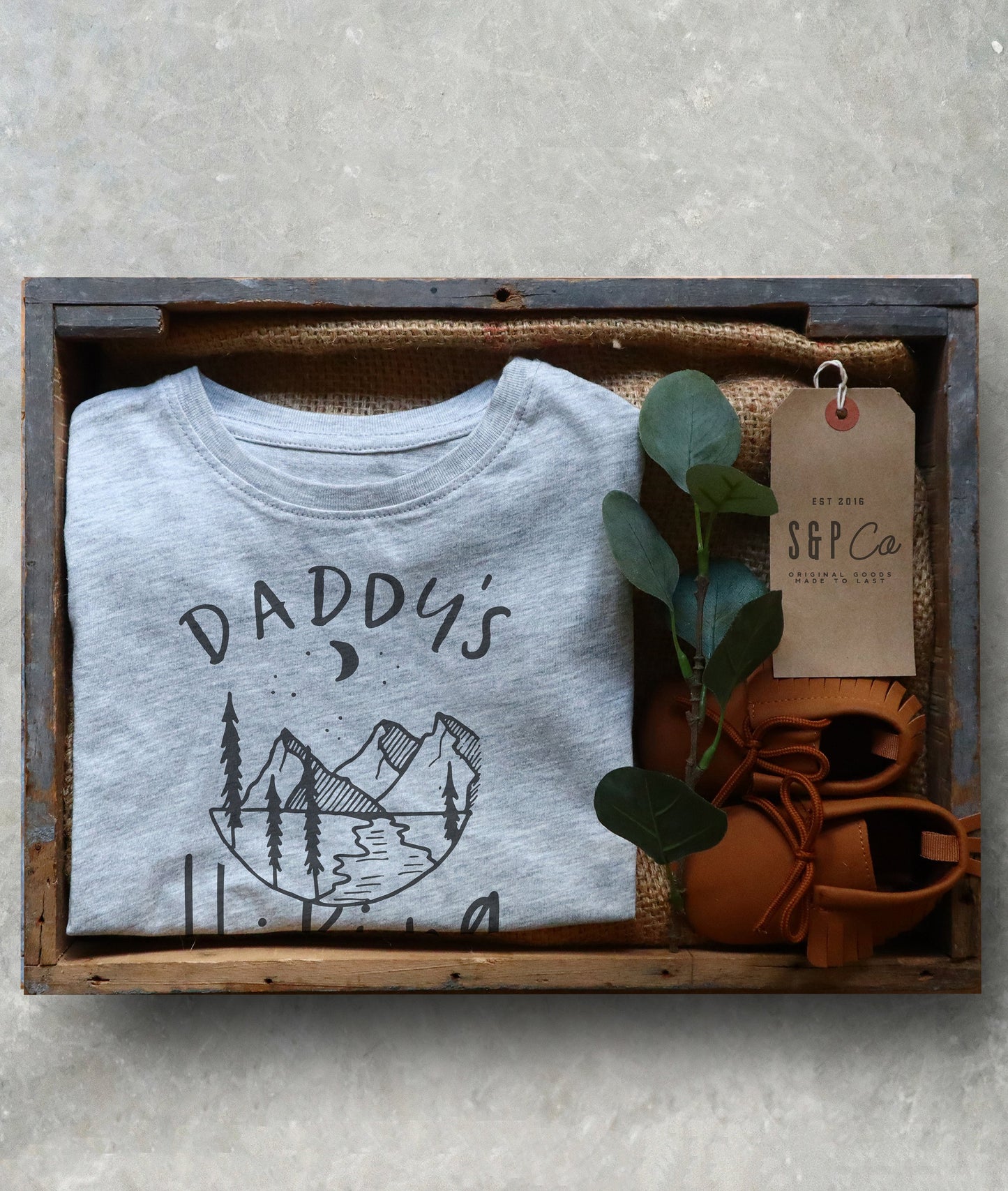 Daddy's Hiking Buddy Kids Shirt