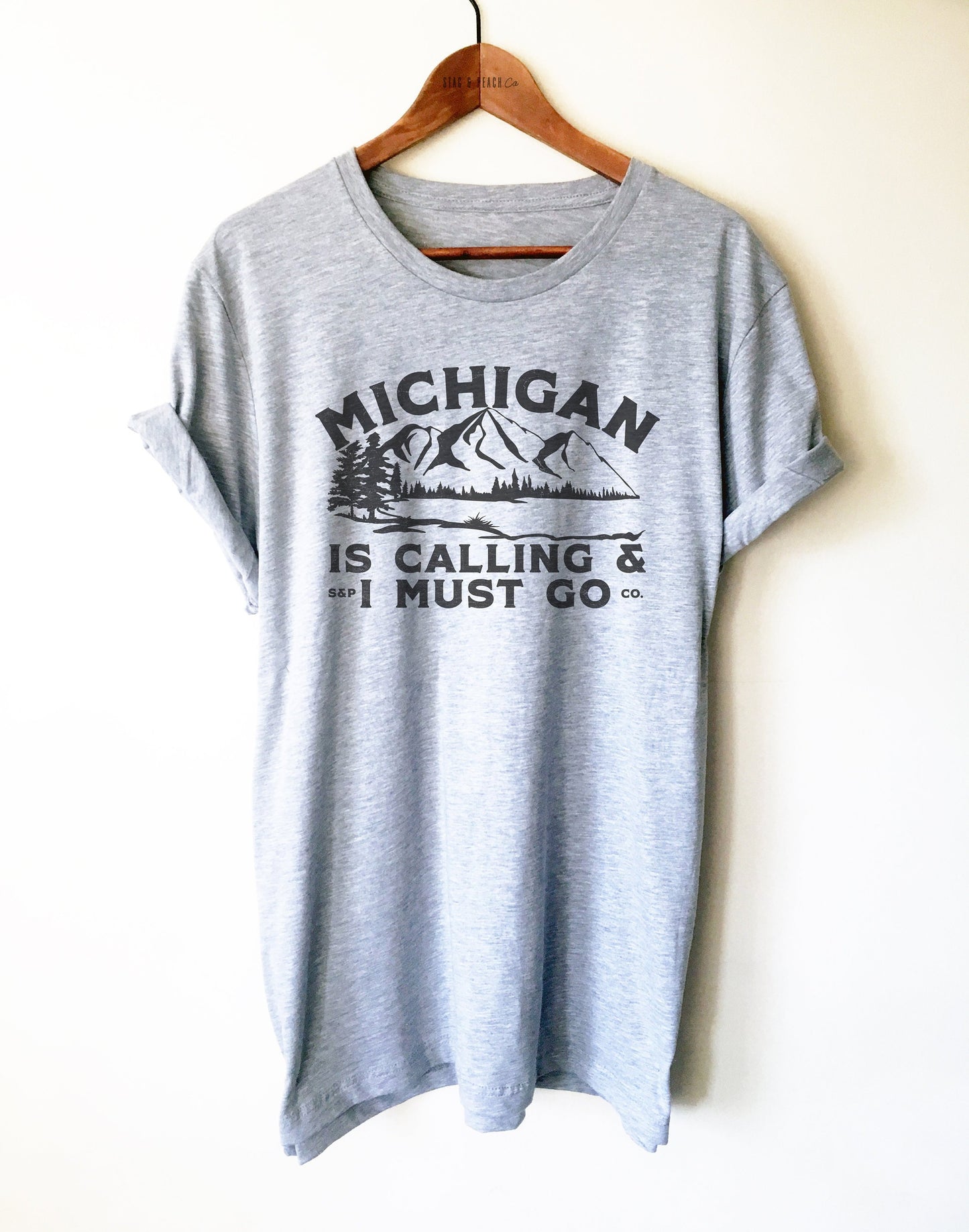 Michigan Is Calling Unisex Shirt - Michigan Gift, Michigan State Shirt, Detroit Shirt, Great Lakes Shirt, Michigan Love, Lake Michigan Gift