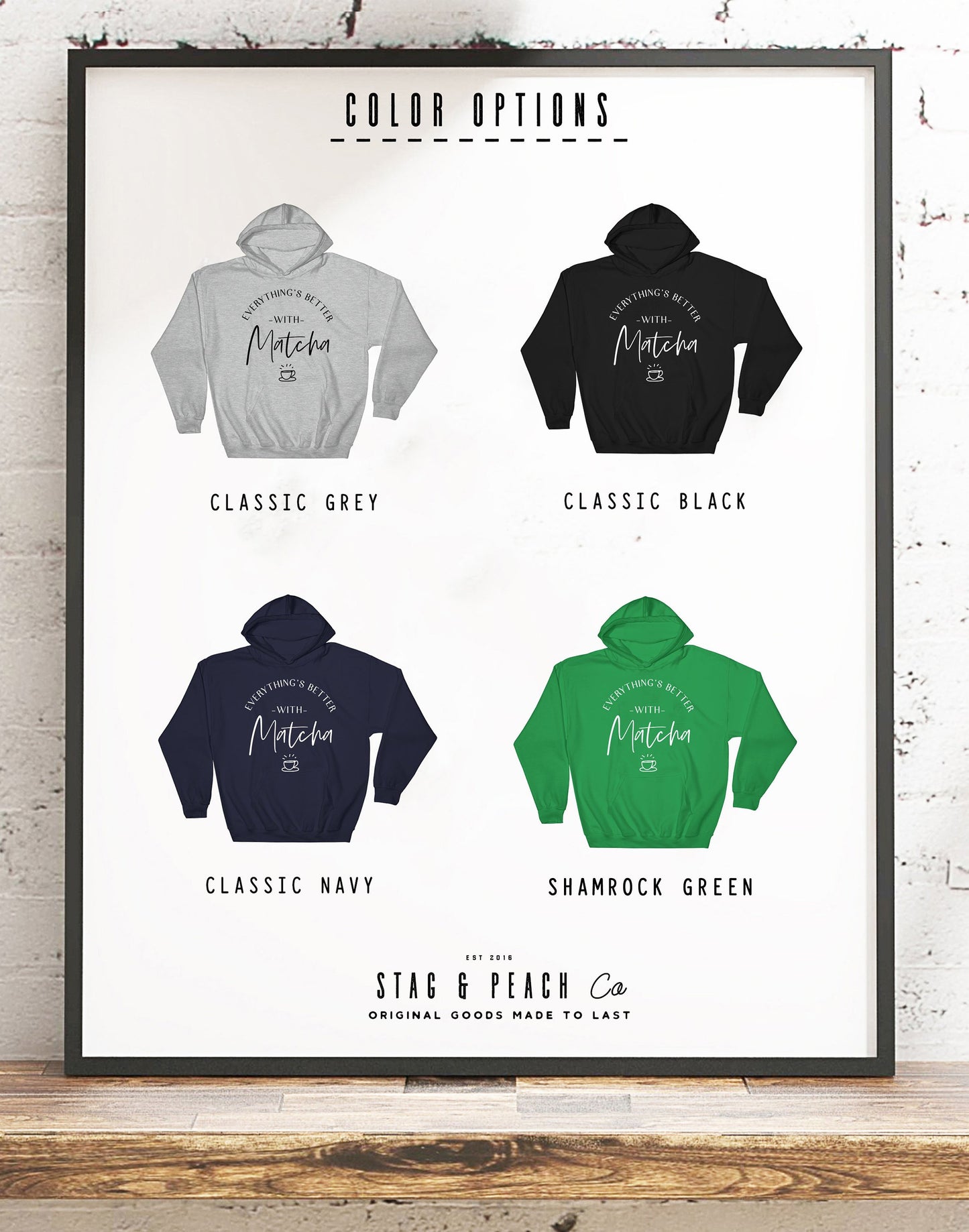 Matcha Green Tea Unisex Hoodie - Everything Is Better With Matcha, Wellness Shirt, Yogi Gift, Detox Shirt, Japan Shirt, Tea Ceremony Gift