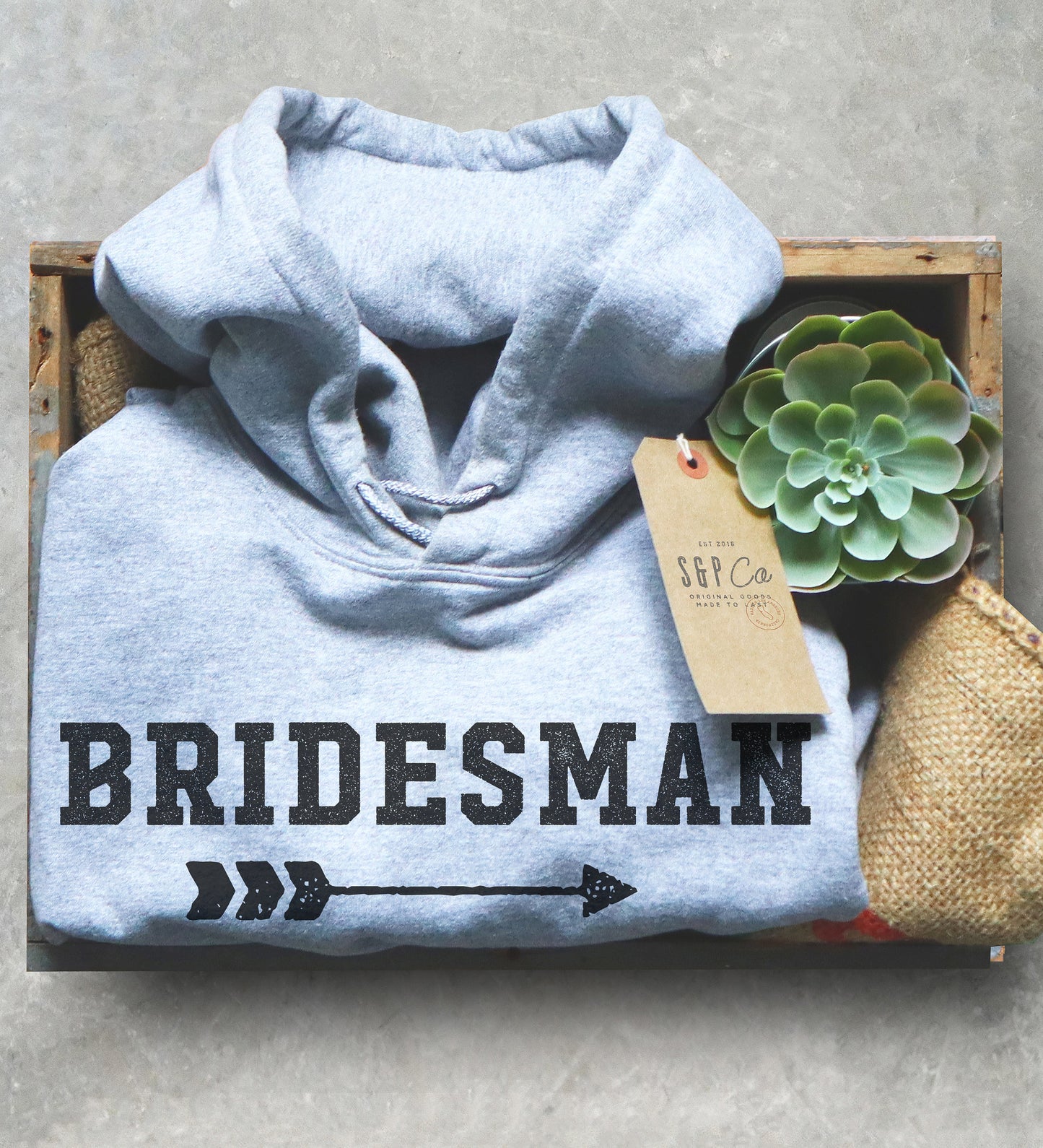 Bridesman Unisex Hoodie - Wedding Party Shirt, Brides Man Shirt, Brides Best Man Gift, Gay Best Friend Shirt, Bachelorette Party Shirt