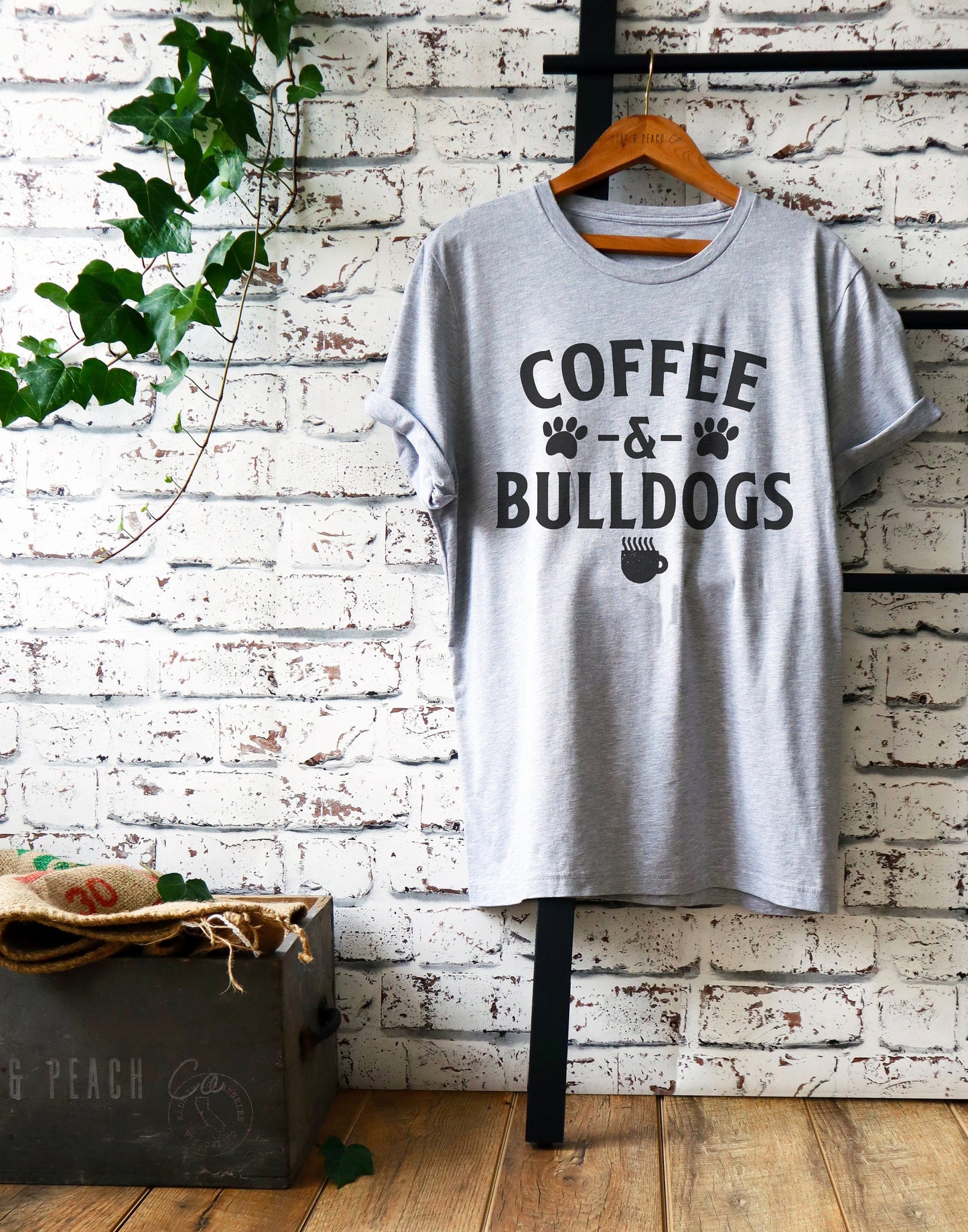 Bulldog Unisex Shirt - Coffee and