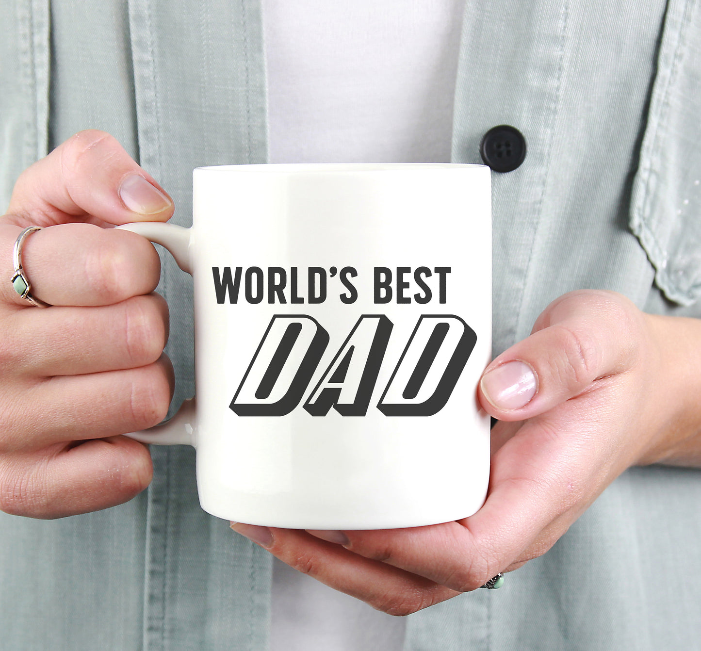 World's Best Dad Mug - Dad Mug, Fathers Day Gift, Ceramic Mug For Dad, Daddy Mug, Father Mug, Best Dad Coffee Mug, Pregnancy Reveal Husband