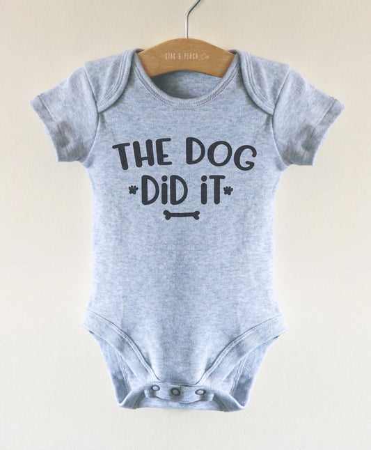 The Dog Did It Baby Bodysuit