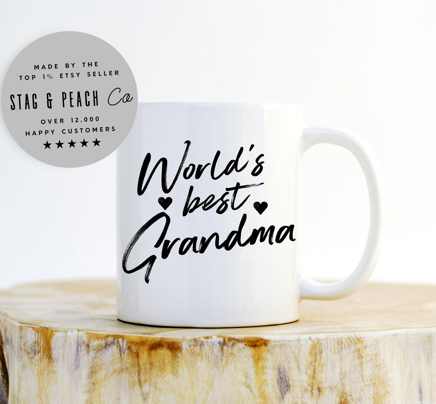 World's Best Grandma Mug - Grandmother Gift, Gift For Grandma, Grandma Coffee Mug, Nana Mug, Mothers Day Mug, Pregnancy Announcement Grandma