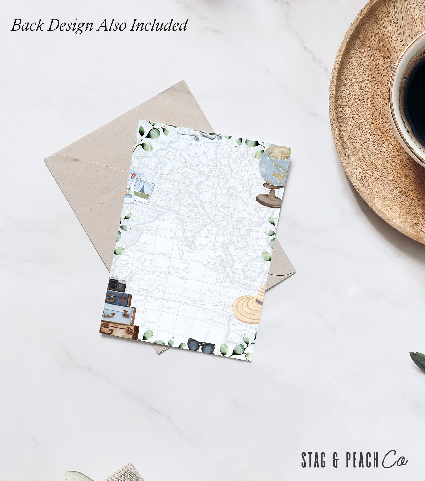 Editable World Map Baby Shower Invitation - Travel Adventure Invitation Boy, Travel Theme Baby Shower Invitation Suitcase, Instant Download