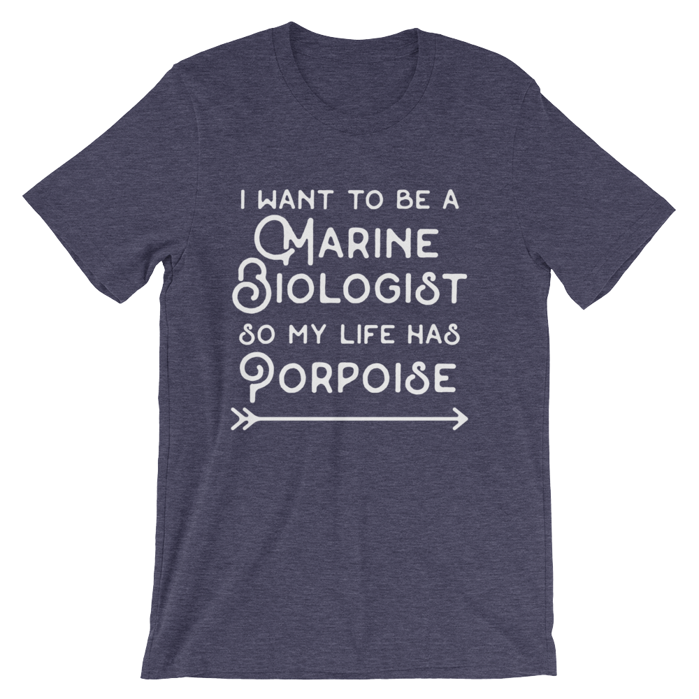 I Want To Be A Marine Biologist Unisex Shirt - Marine Biologist, Marine Biology, Ocean, Nautical Shirt, Gift For Biologist, Dolphin Shirt