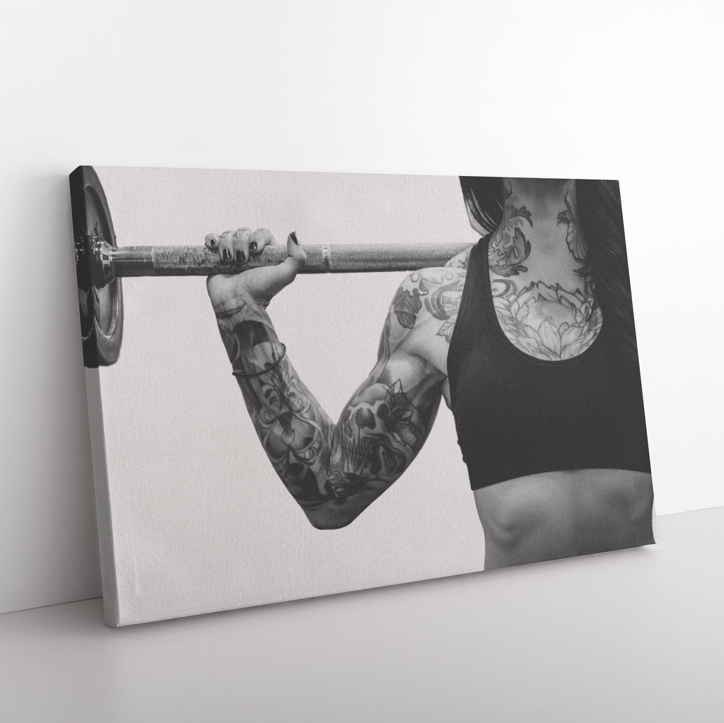 Weightlifter Canvas – Bodybuilder Wall Art, Gym Decor