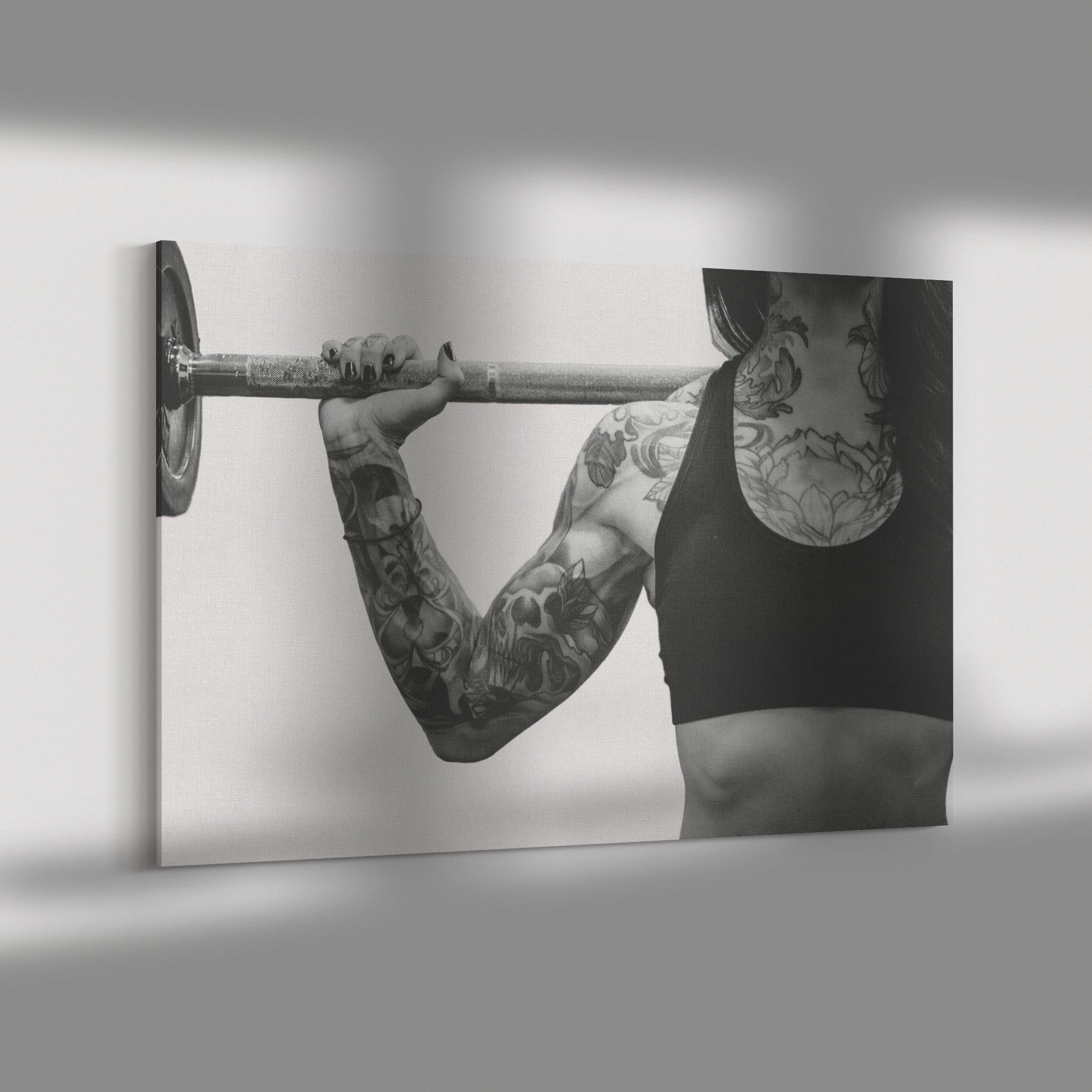 Weightlifter Canvas – Bodybuilder Wall Art, Gym Decor
