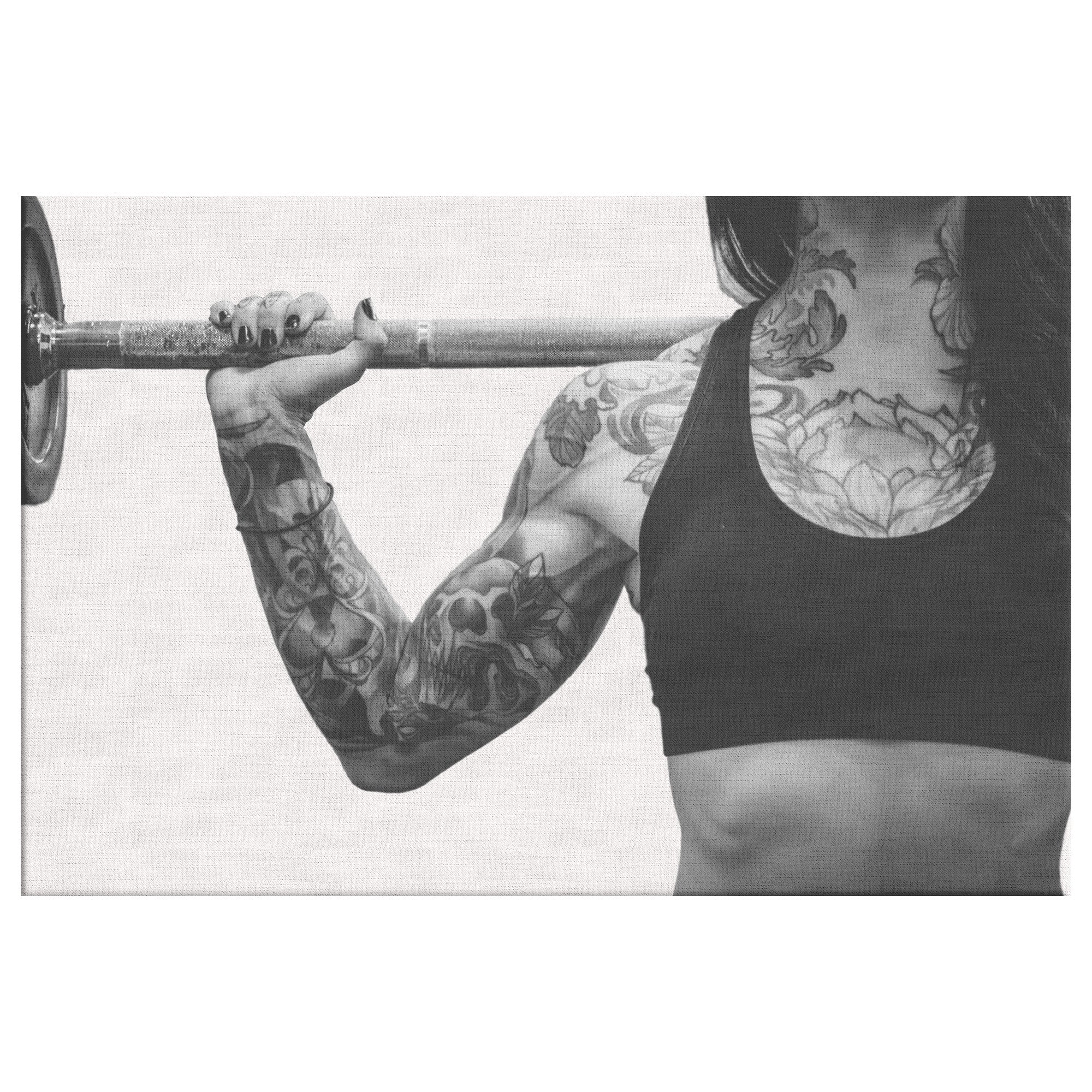 Weightlifter Canvas – Bodybuilder Wall Art, Gym Decor