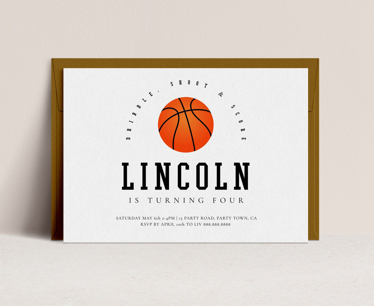 Basketball Birthday Party Invitation-Editable Basketball Invitation, Basketball Invitation, Basketball Themed Party Invite, Instant Download
