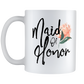 Maid Of Honor Coffee Mug - Will You Be My Maid Of Honor - Wedding Gift - 11oz White Ceramic Coffee Mug