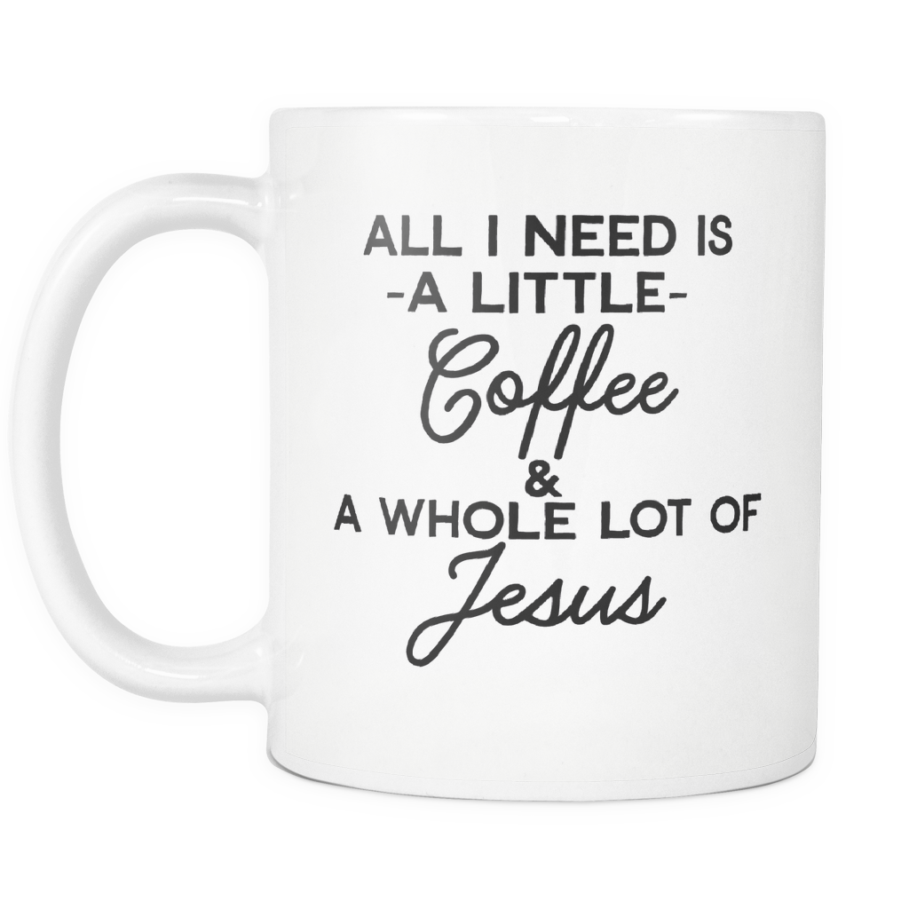Coffee And Jesus Mug – Christian Faith Coffee Gift