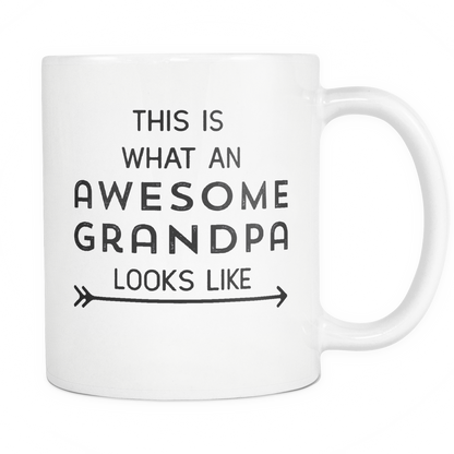 Funny Coffee Mug 'This Is What An Awesome Grandpa Looks Like'