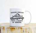 Weekend Forecast Camping Mug – Funny Camper Gift