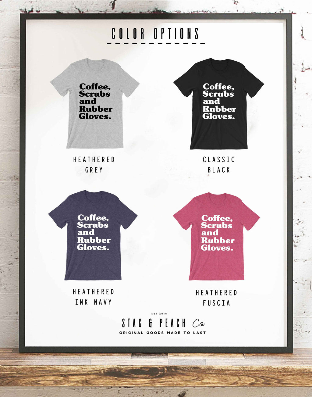 Coffee Scrubs Rubber Gloves Short-Sleeve Unisex T-Shirt