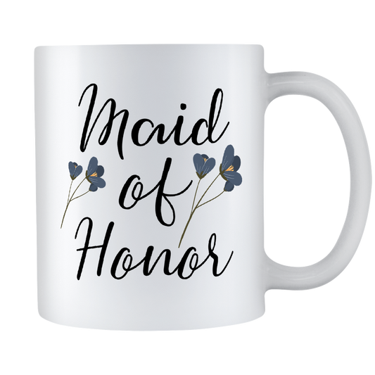Maid Of Honor Coffee Mug, Will You Be My Maid Of Honor, Maid Of Honor Wedding Gift, 11oz White Ceramic Coffee Mug